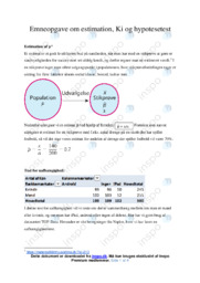 Estimation, Ki og hypotesetest | Matematiknoter