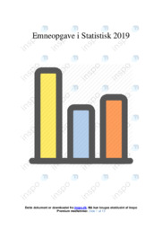 Statistisk | Emneopgave