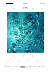 Vand | Naturgeografiopgave