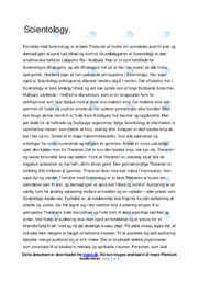 Scientology | Opgave