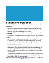 Buddhisme begreber | Noter