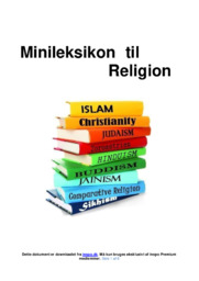 Minileksikon til Religion | Gode noter og begreber