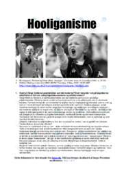 Hooliganisme | Samfundsfagsopgave