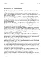 Arendse kommer | Sven Holm | Litterær artikel | Novellesamlingen ’Midt i den blanke nat’