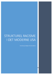Strukturel racisme I det moderne usa | Noter