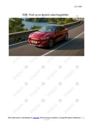 Ford og en fremtid uden benzinbiler | SOP