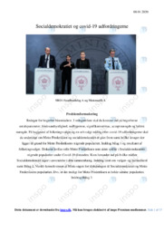 Socialdemokratiet og covid-19 udfordringerne | SRO