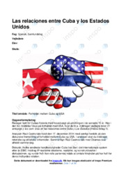 Forholdet mellem Cuba og USA | SRP