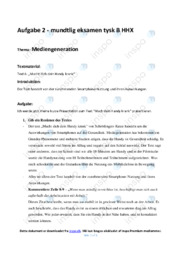 ‘Mach dein Handy krank’ | Analyse | Tysk noter