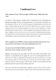 Conditional Love | Summary & analytical essay
