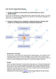 Letz Sushi | Afsætning Case
