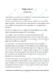 Roligt ungt par | Noter Analyse | Helle Helle
