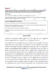 Nytårstale | Analyse | Tessa