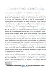 Paa Sneen | Analyse | Marie Grubbe