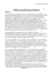 Kong Lindorm | Analyse | N. Levinsen