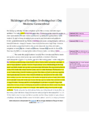 Skildringer af kvinders livsbetingelser | Analyse
