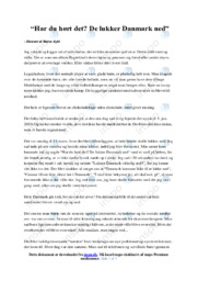 De lukker Danmark ned | Dansk Essay