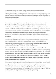 ”Forførerens sprog” af Henrik Dørge, Weekendavisen