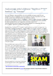 Det bliver f bomben! & Voteman | Noter Analyse