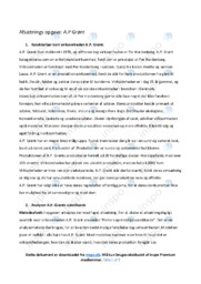 A.P Grønt | Noter Afsætning