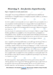 Den danske charterbranche | Noter Afsætning