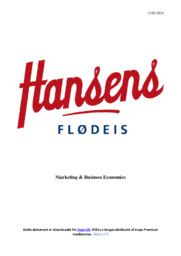 Hansens Flødeis | Noter Afsætning