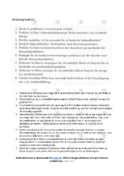 Kapitel 4 | Noter Afsætning