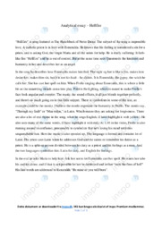 Hellfire | Analytical Essay | The Hunchback of Notre Dame | AT