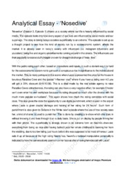 ‘Nosedive’ | Analytical essay