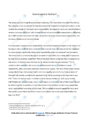 Environment or fashion | Noter Engelsk Essay