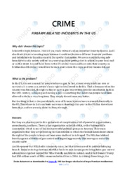 Firearm related incidents in the us | Essay