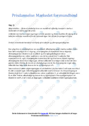 Markedet for mundbind | IØ