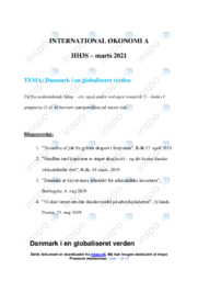 Danmark i en globaliseret verden | IØ opgave