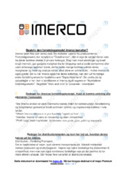 Forretningsmodel Imerco | VØ