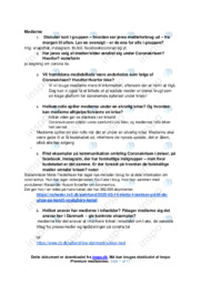 Medierne perioden | Opgave | Noter Dansk