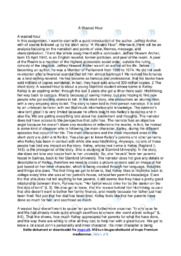 A Wasted Hour | Noter Analyse | Jeffrey Archer