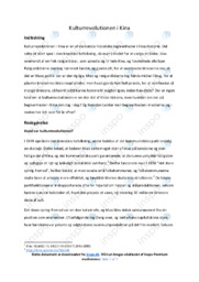 Kulturrevolutionen i Kina | Historie