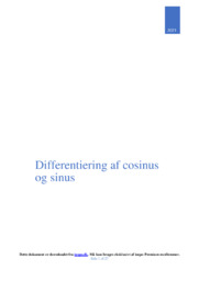 Differentiering af cosinus og sinus | Matematik opgave