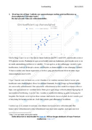 Gini-koefficient og chanceulighed | Samfundsfagsopgave