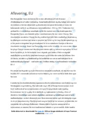 Den Europæiske Union | Samfundsfagsopgave