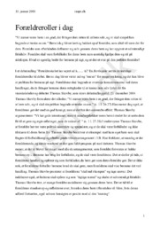 Kronik om forældreroller udgangspunkt i …… til” fra Berlingske