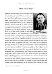 Essay Holocaust | Moral sat ud af spil