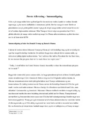 Sammenligning | Donald trump & Barack Obama