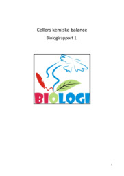 Cellers kemiske balance | Biologirapport