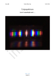 Linjespektrum | Bølgelængden for rød & blå spektrallinje for brint