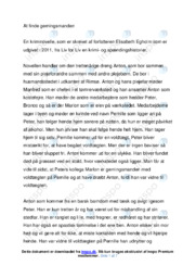 Noter Analyse | Elisabeth Egholm