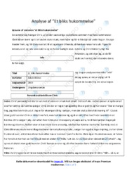 Et bliks hukommelse | Analyse | Jakob Wilms