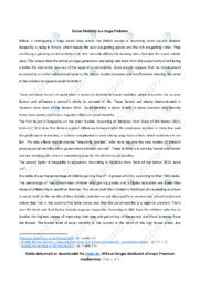 Social Mobility is a Huge Problem | Engelsk Essay