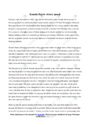 Victory Speech | Analyse | Kamala Harris