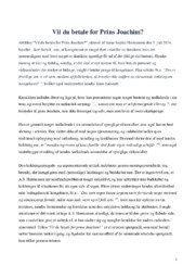 Vil du betale for Prins Joachim?